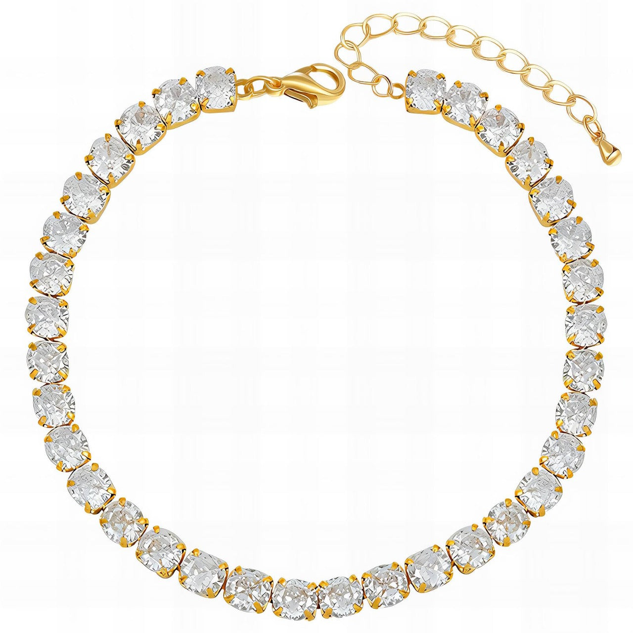 Golden Glamour Tennis Bracelet