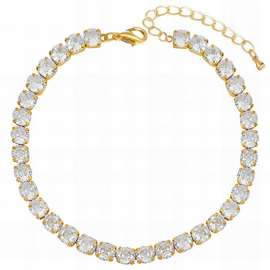 Golden Glamour Tennis Bracelet