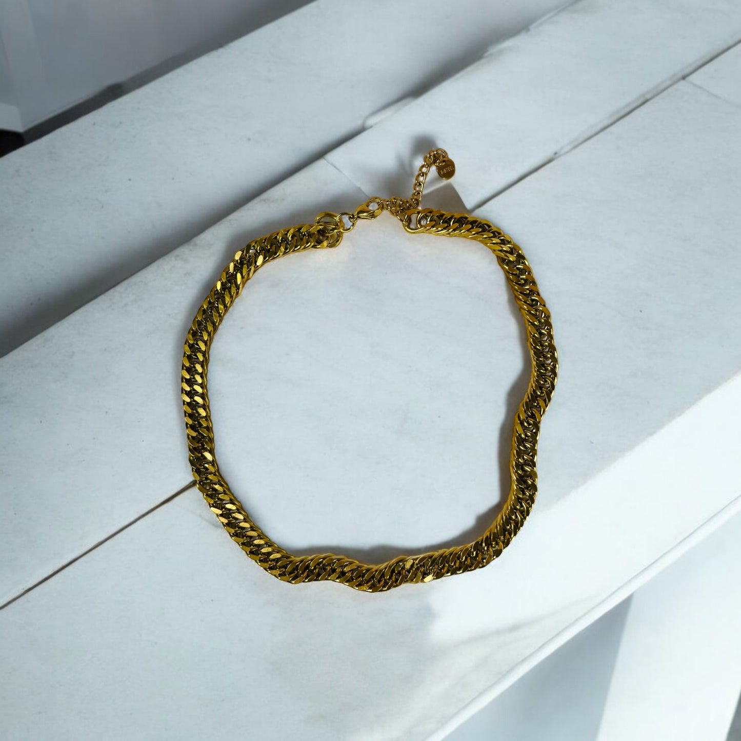 Golden Chain Link Necklace