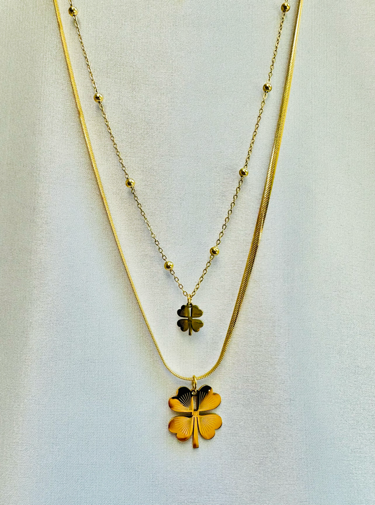 Lucky Clover Charm Necklace