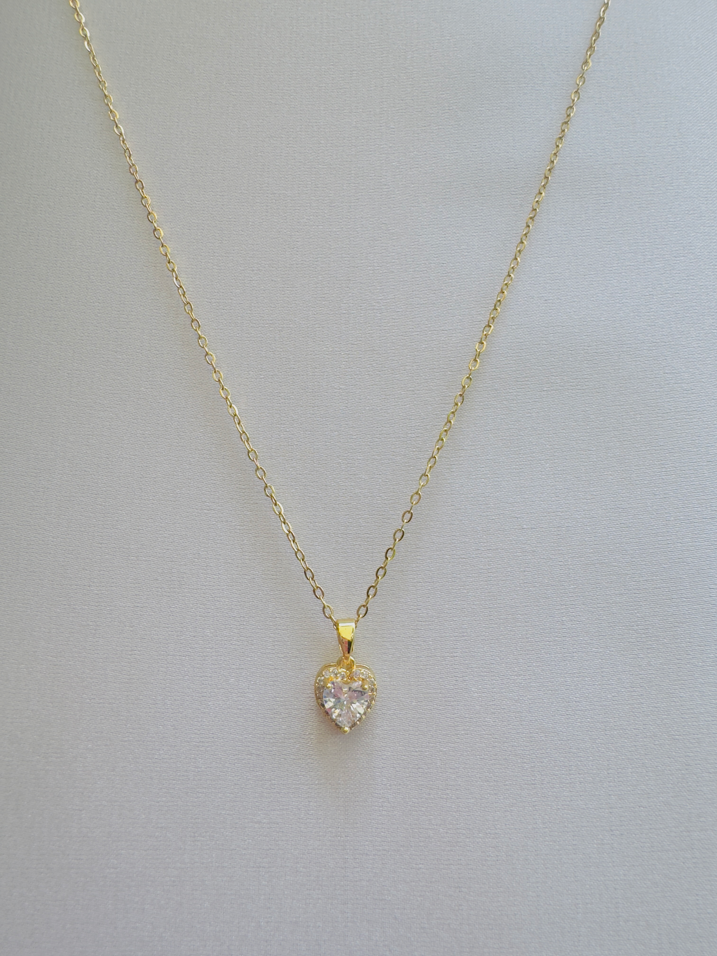 Radiant Heart Charm Necklace