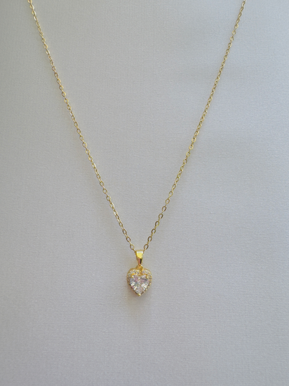 Radiant Heart Charm Necklace