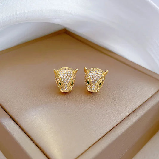 Gold Leopar Earrings