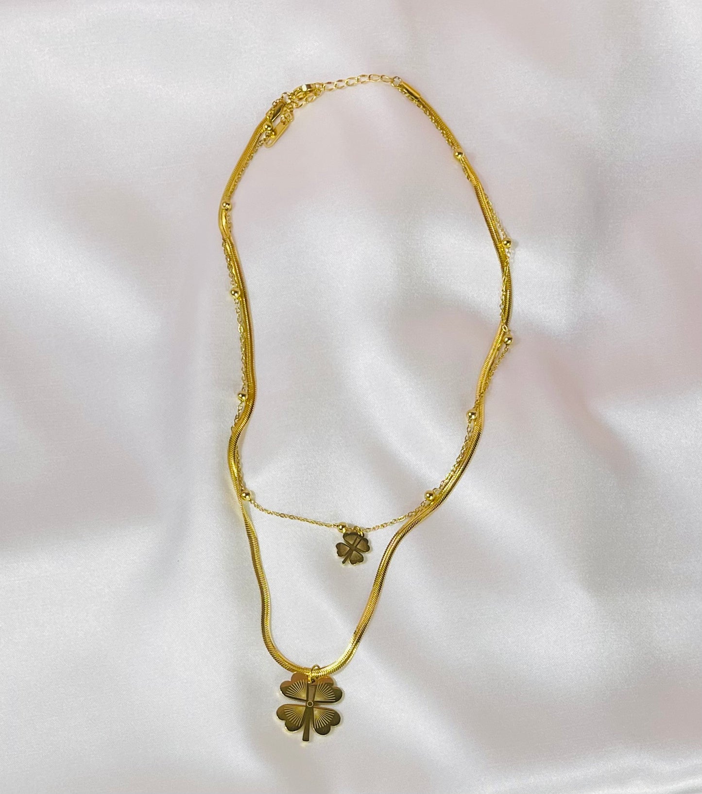 Lucky Clover Charm Necklace