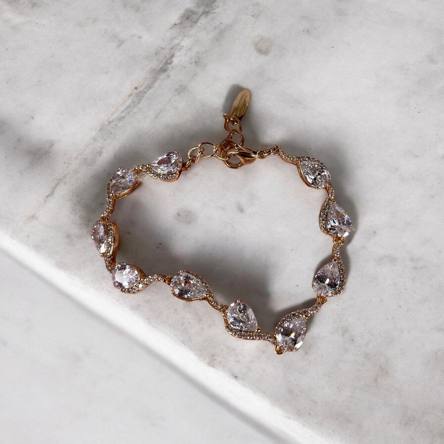 Glistening Teardrop Bracelet