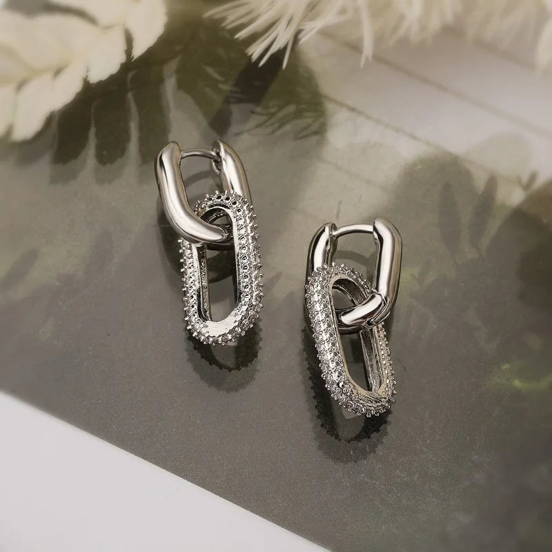 Timeless Double Loop Drop Earrings