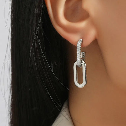 Timeless Double Loop Drop Earrings