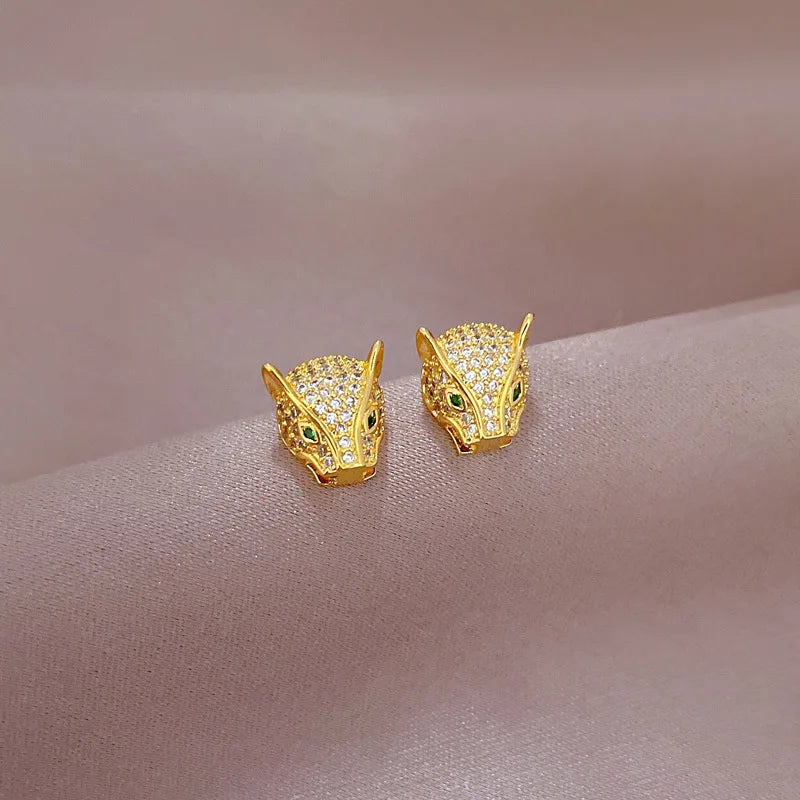 Gold Leopar Earrings