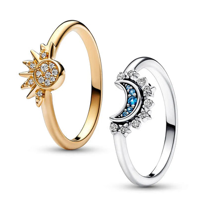 Celestial Sun & Blue Moon Ring